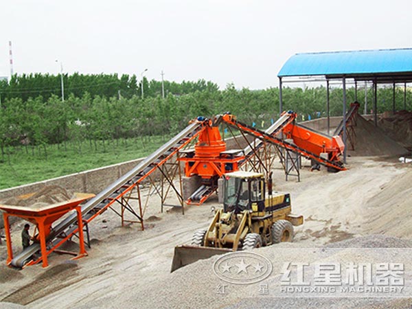 河南大型石頭打砂機生產現場