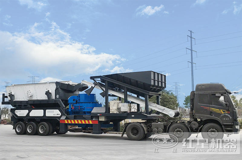 移動(dòng)式制砂機(jī)發(fā)貨現(xiàn)場(chǎng)，點(diǎn)擊咨詢(xún)查看詳細(xì)報(bào)價(jià)